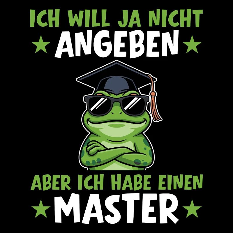 Examen de master réussi, remise des diplômes de grenouille terminée