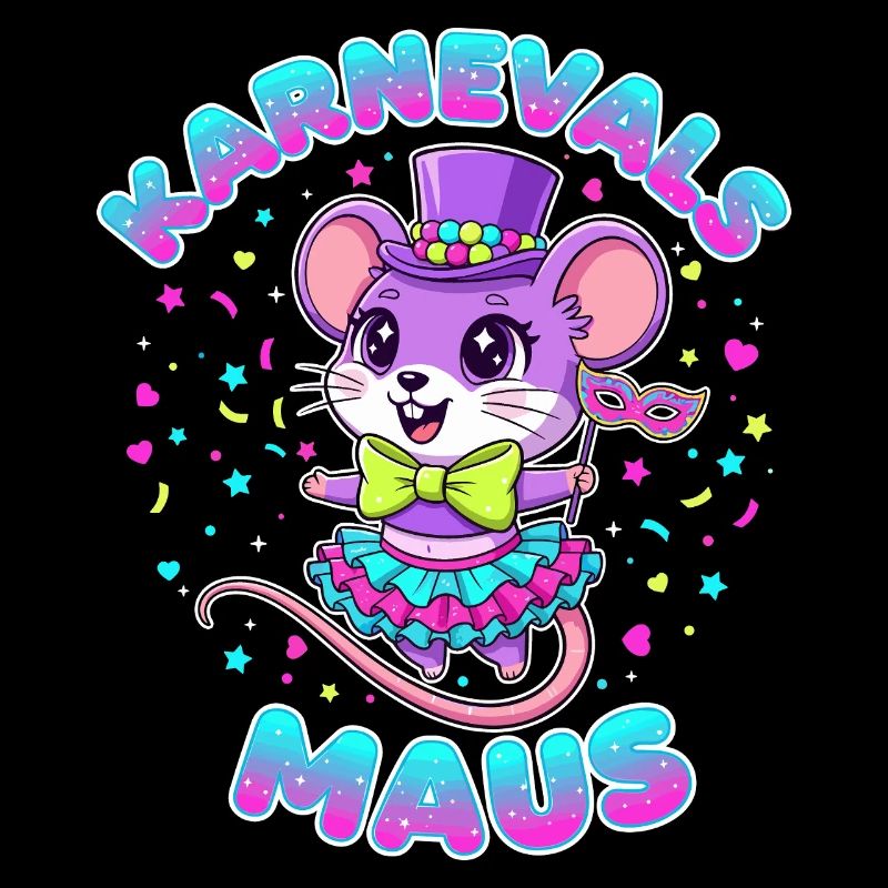 Karnevalsmaus Süß Fasching Kostüm Geschenk Kinder