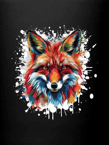 Tête de renard aquarelle