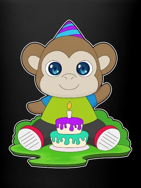 Gâteau d’anniversaire singe