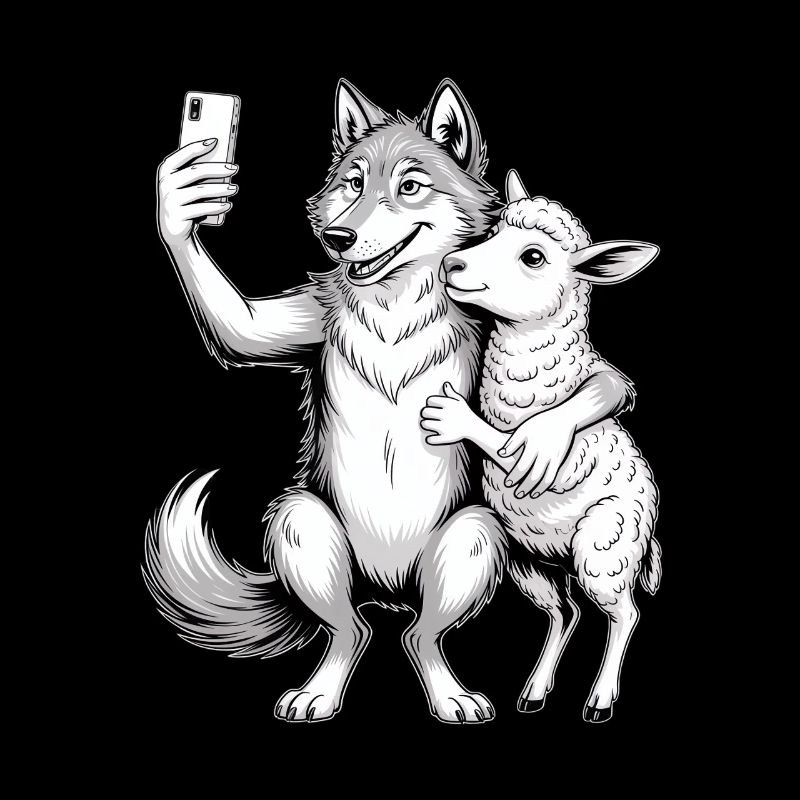 Wolf und Schaf 
