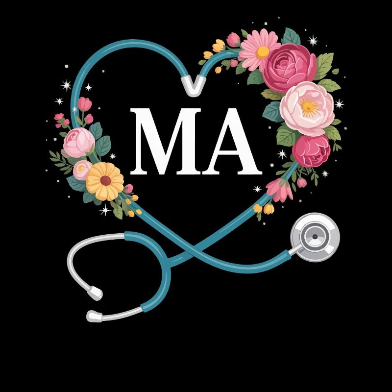 Flower Heart Stethoscope MA