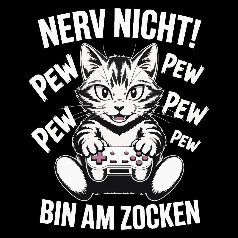 Courage Not I Gaming Cat Design