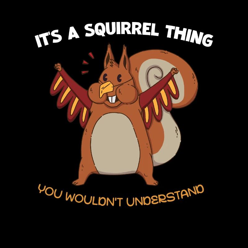 Flügel-Eichhörnchen Spruch