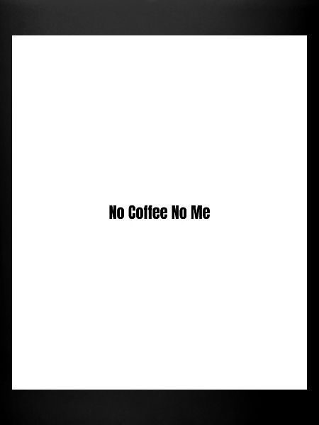 Pas de café, non, je