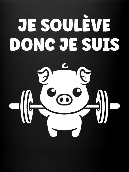 Cochon Haltérophile Je Soulève