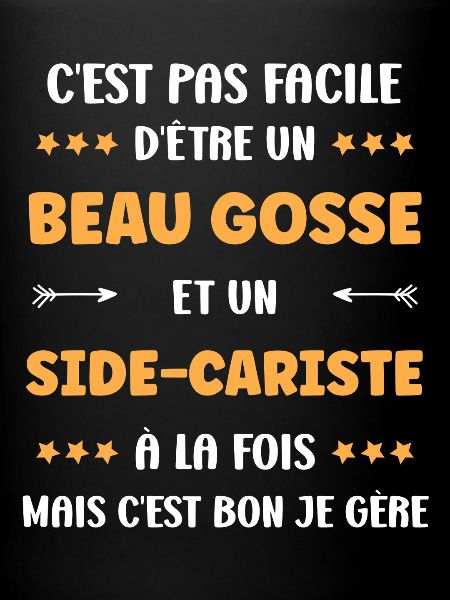 Beau gosse et side-cariste