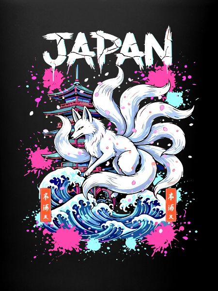 Kitsune Japan Pagode – Anime Fuchsgeist 