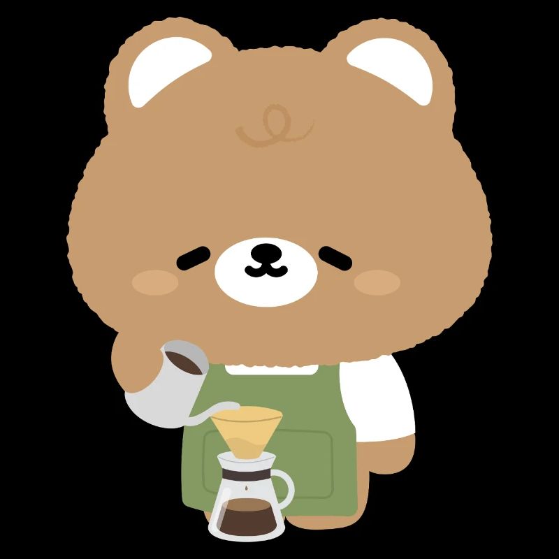 Verse du café Bear Barista