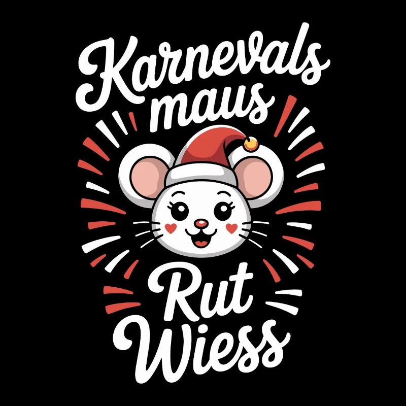 Karnevalsmaus Rut Wiess Köln Kölner Karneval Maus