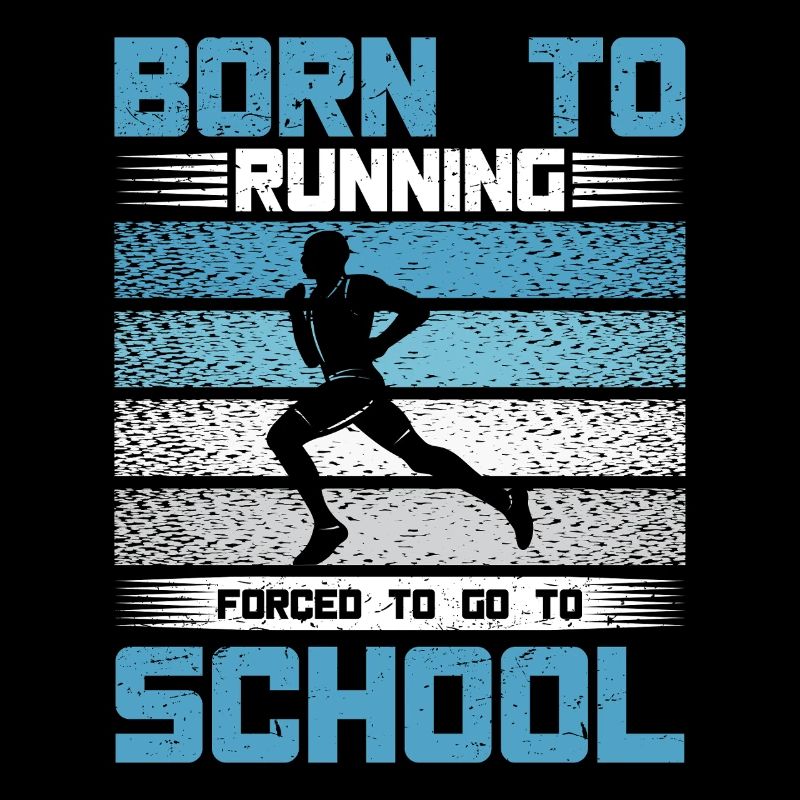 Running Born To Running Marathon Runner Gift