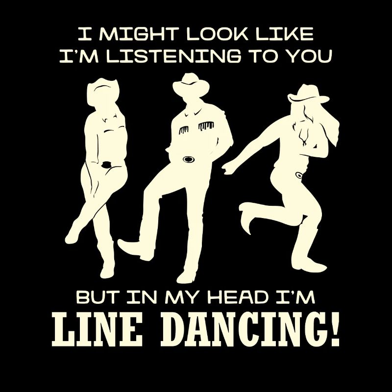 Line Dancing Silhouette Humor