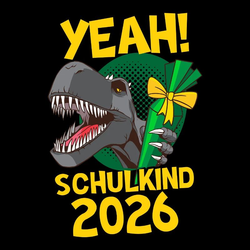 Yeah! Schulkind 2026 Dino Einschulung