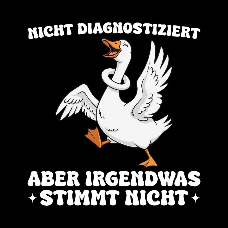 Funny goose saying Something's wrong