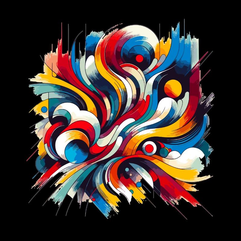 Tourbillon de peinture Tourbillon de peinture abstraite