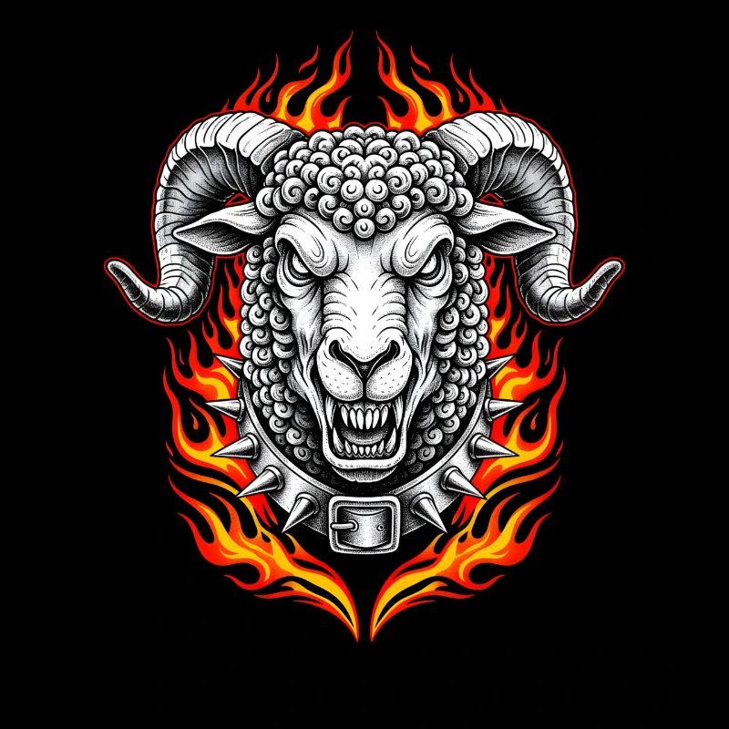 Fête de Pâques Heavy Metal Rocker Easter Egg Easter Bunny