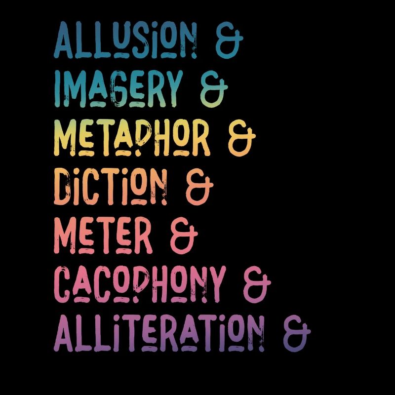 Literary Devices Rainbow Montage