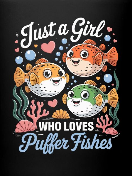 Motif de la Fille Poisson-globe