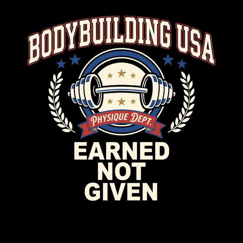 Earned Not Given Bodybuilding Design