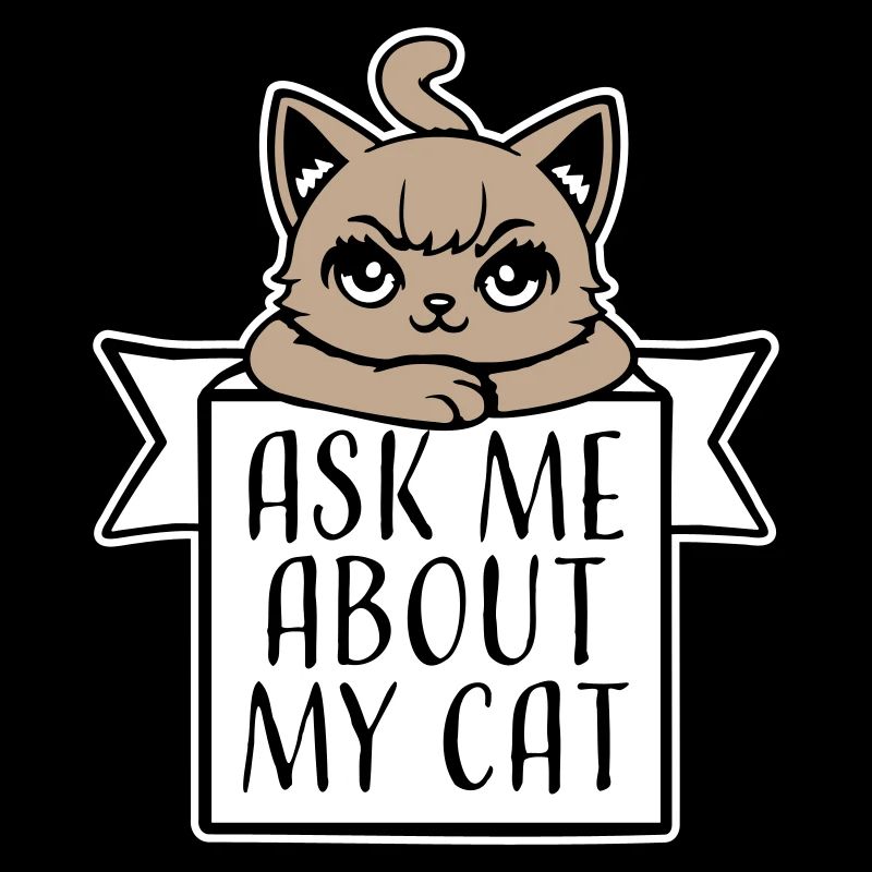 Demandez-moi pour mon chat Chat Amour des animaux Animaux