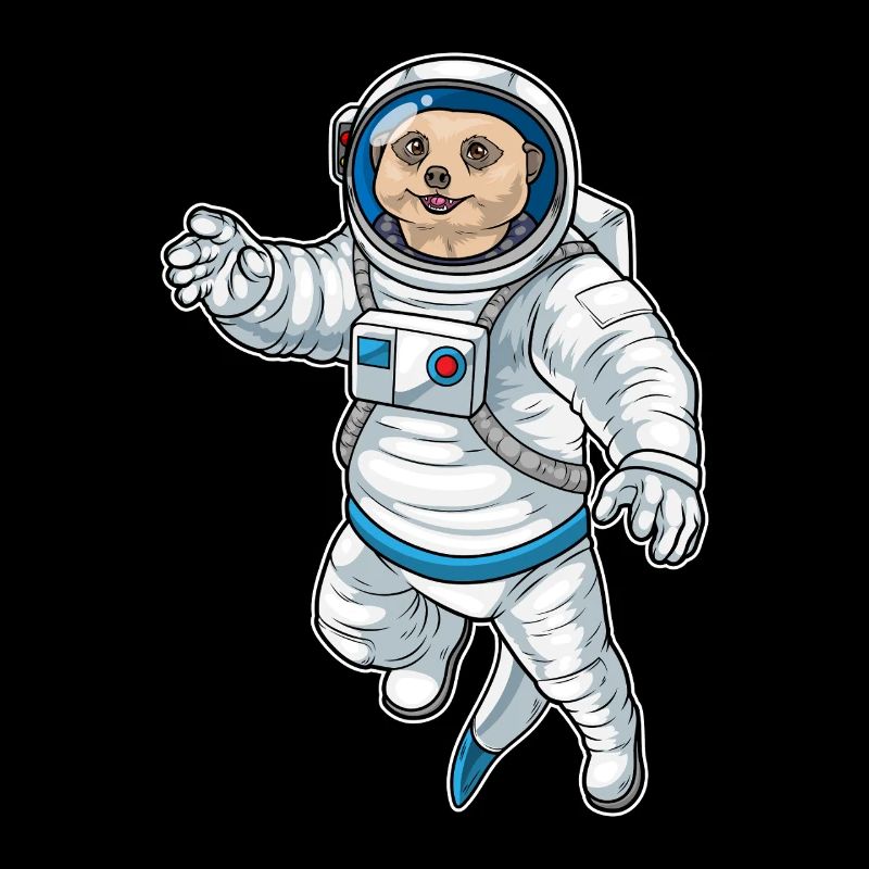 Erdmännchen Astronaut Weltraum