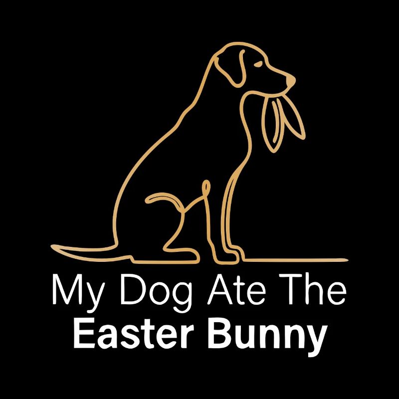 My Dog Ate the Easter Bunny Funny Easter Design