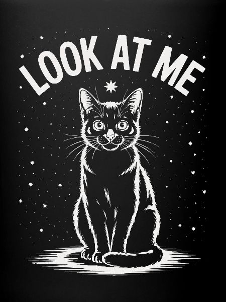 Regarde-moi - Ciel étoilé de chat