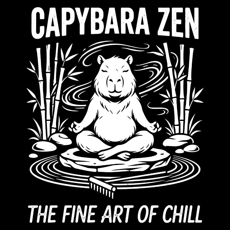 Tranquillité zen de Capybara
