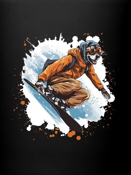 Greyhound Dog Snowboard