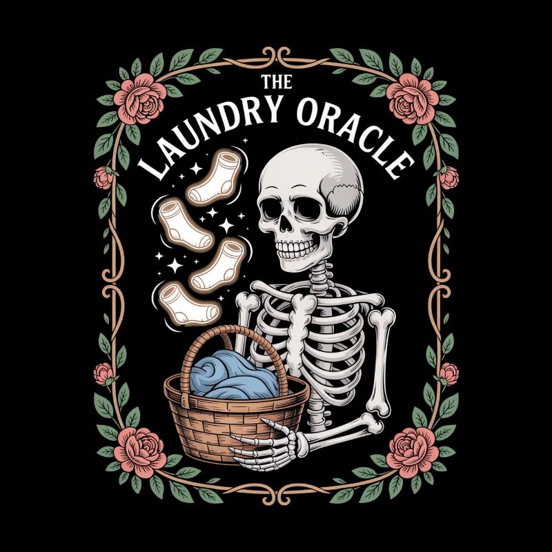 The Laundry Oracle Skeleton Laundry Humor