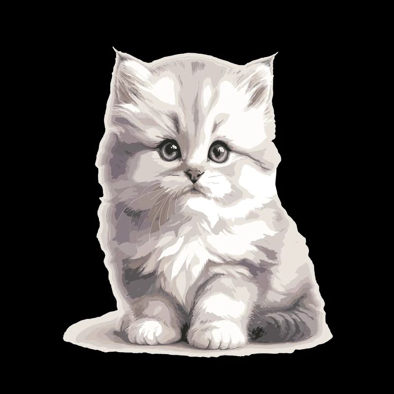 Fluffy Kitten Portrait