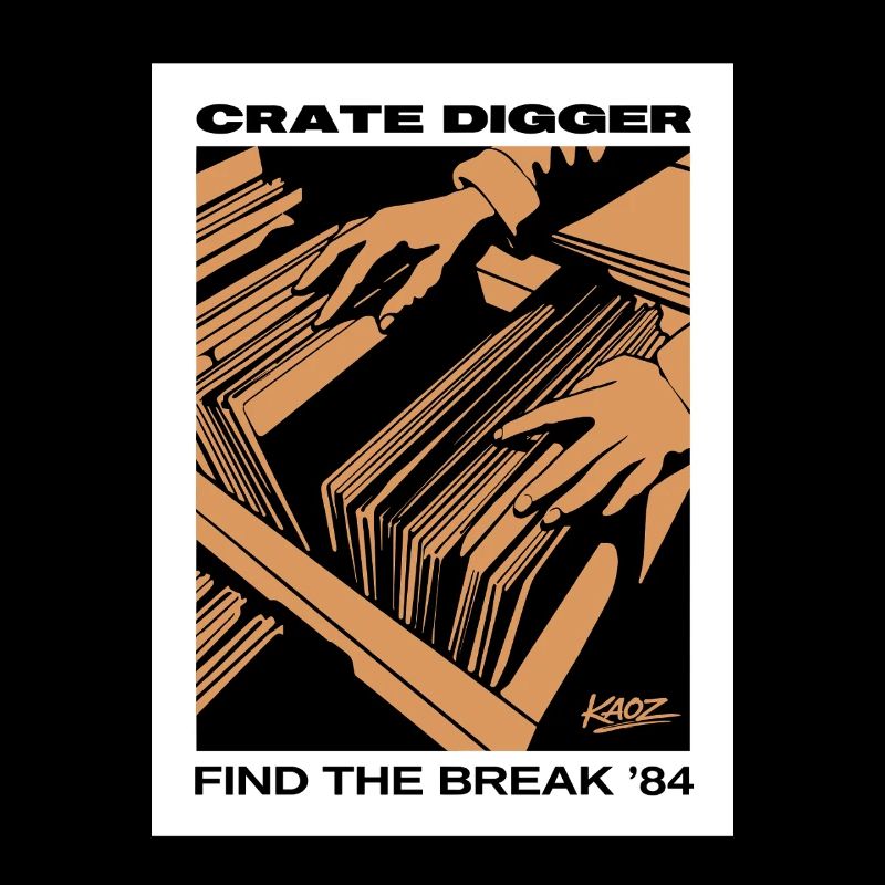 Affiche vinyle Crate Digger 84