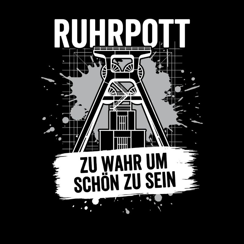 Ruhrpott Winding Tower Gift Coal Mine Home Mining