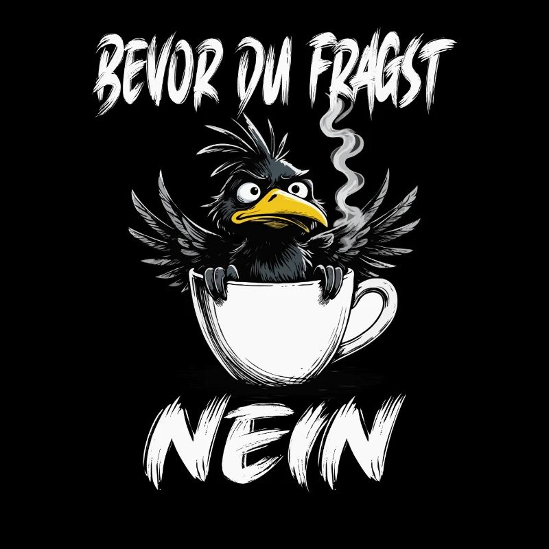 Morgenmuffel Kaffee Kein Bock Rabe Schlechte Laune