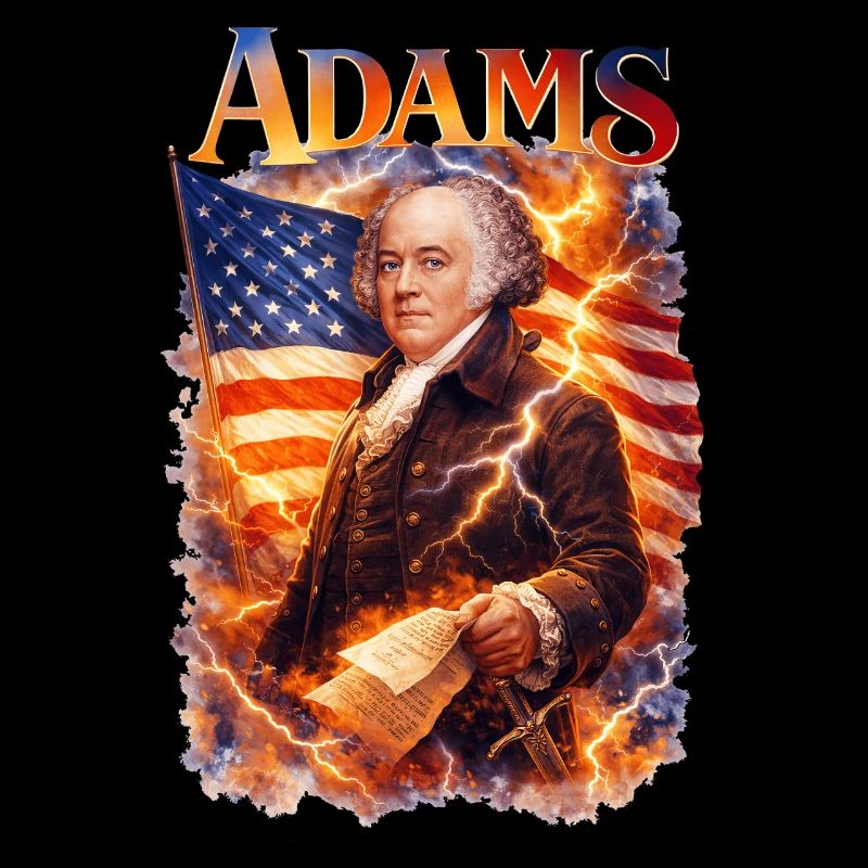 Founding father in a thunderstorm