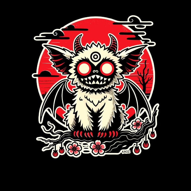 Chauve-souris Lune Cramoisie de Sakura