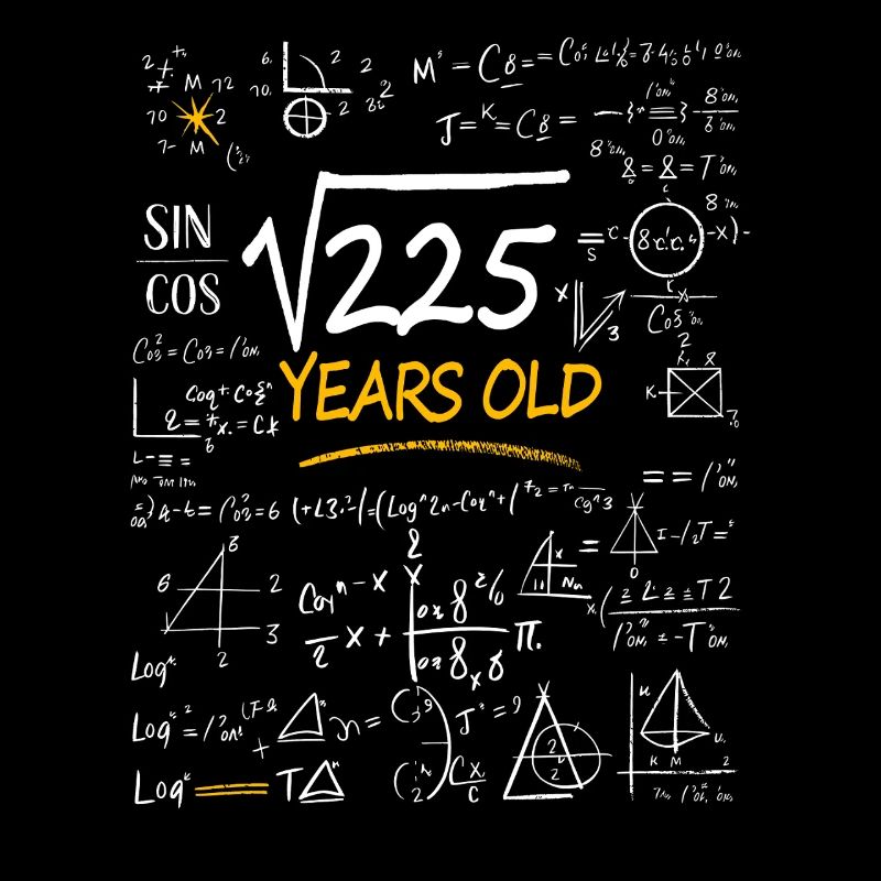 15 Years Birthday Math Formulas Funny