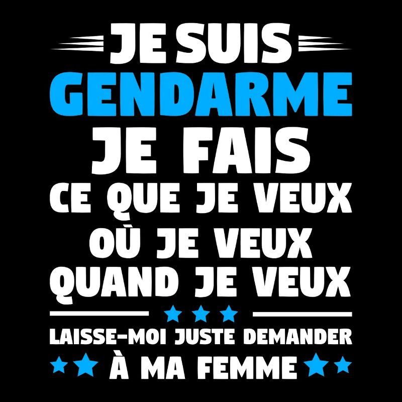 Humorgendarm Paar Ehemann Gendarmerie