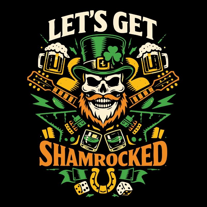 Let's Get Shamrocked | St Patrick Skull Party
