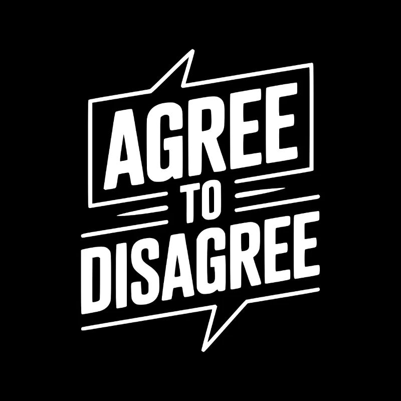 Seid euch einig, dass ihr uneinig seid.