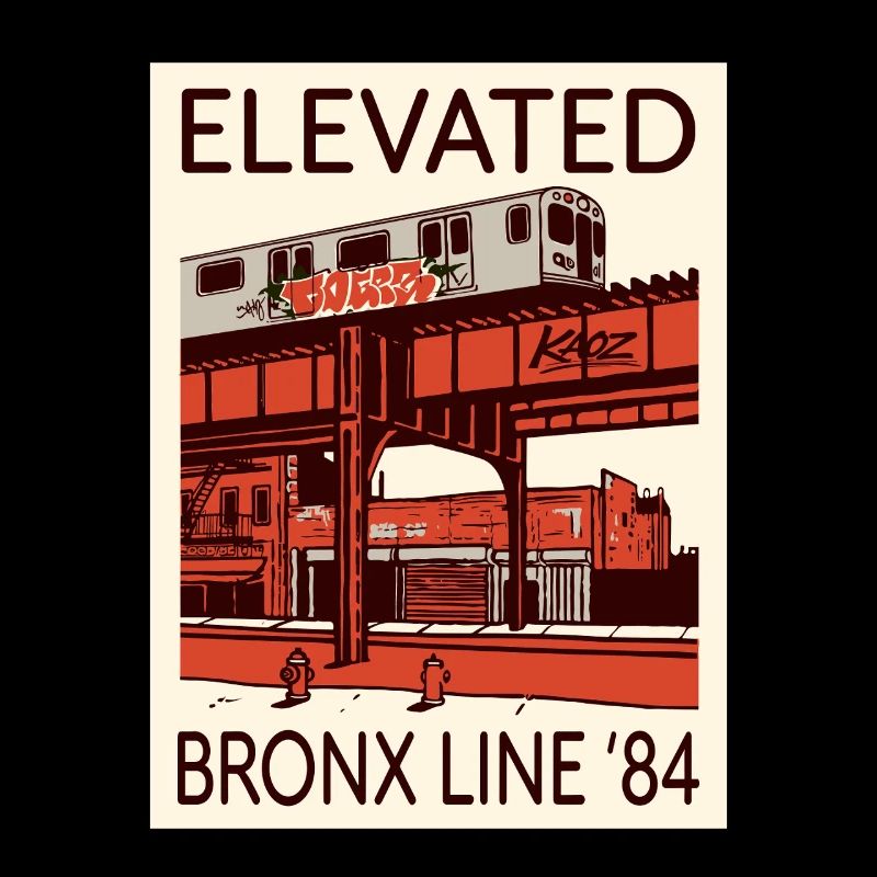 Elevated Bronx Line 84 Graphic