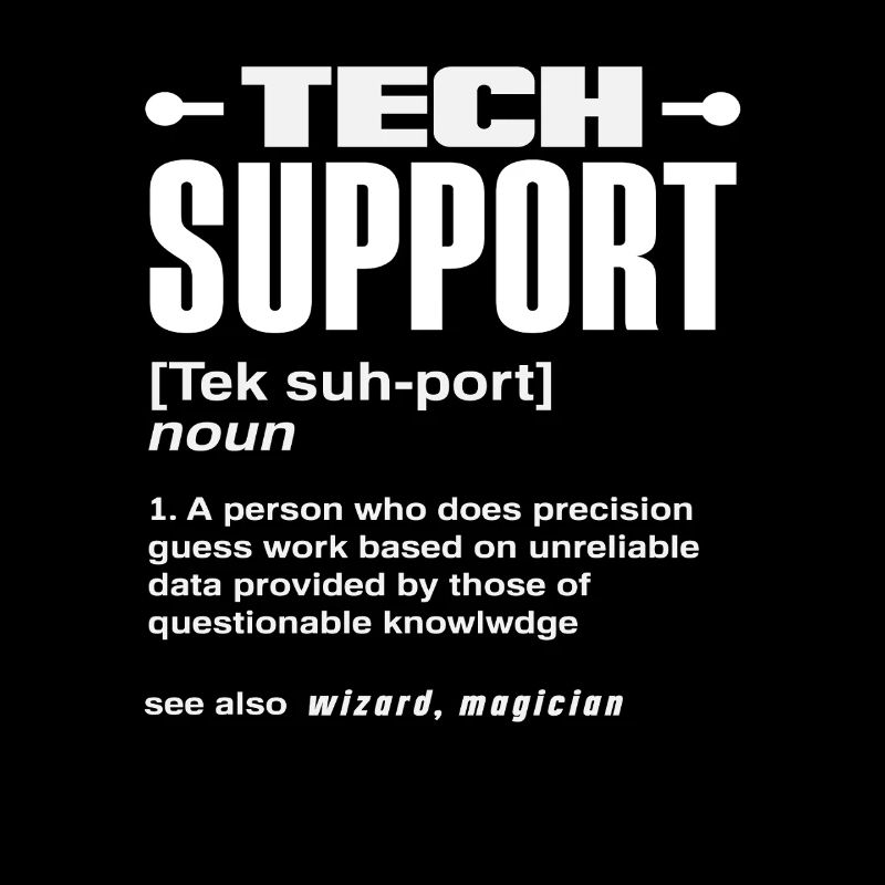 Funny Tech Support Definition Magician IT