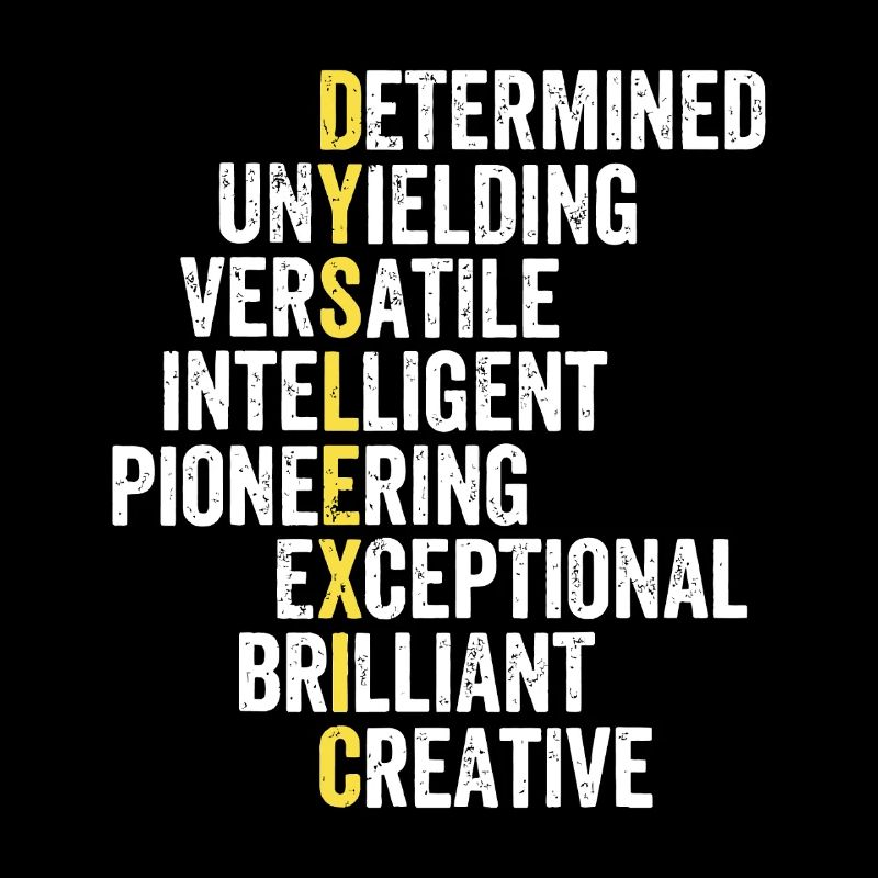 Yellow Accent Adjective Stack