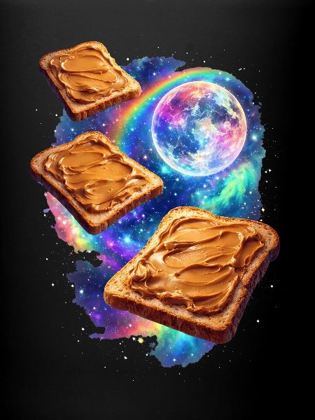 Space Peanut Butter Toasts
