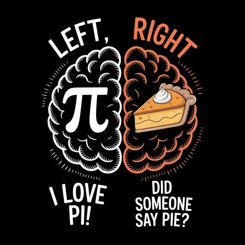 Pi vs Pie: Left Right Brain
