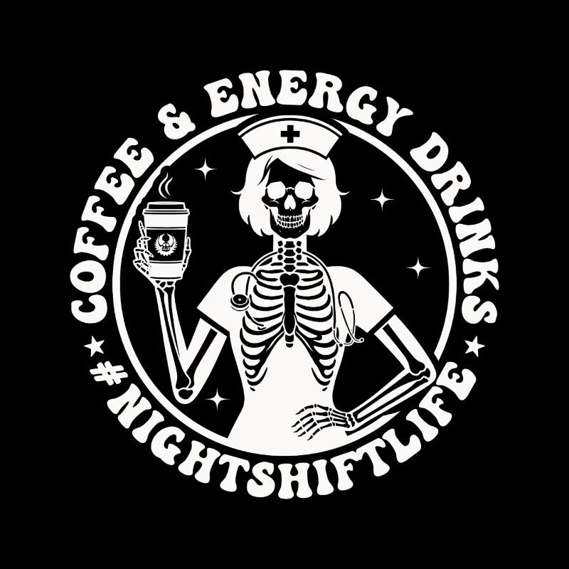 Squelette de café de nuit