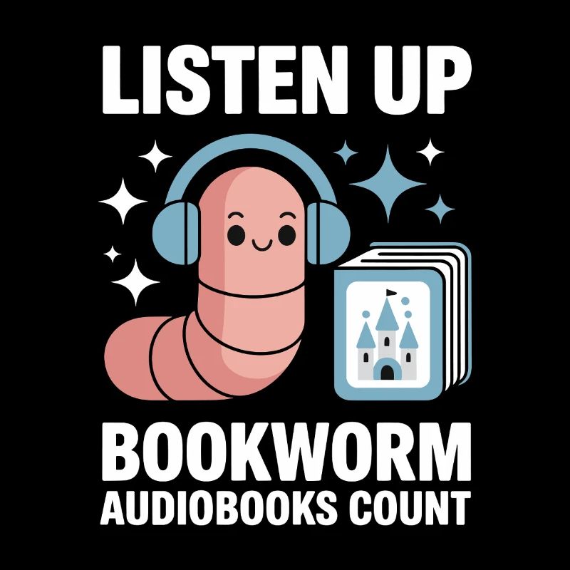 Bookworm Audiobook Fans Relaxed Reader Moments