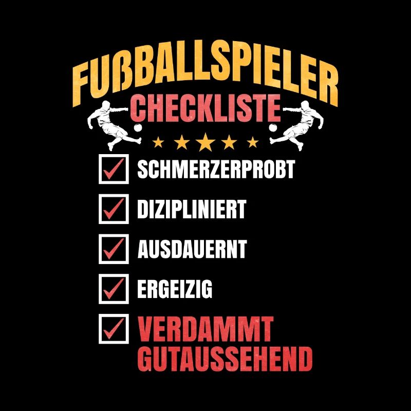 Fussballer Checkliste Training