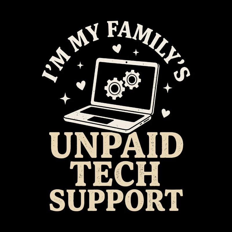 Unpaid Tech Support Funny IT Nerd Shirt