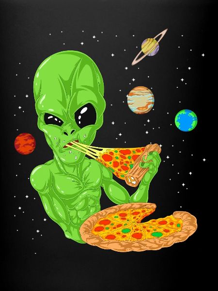 Alien Pizza Space Shirt